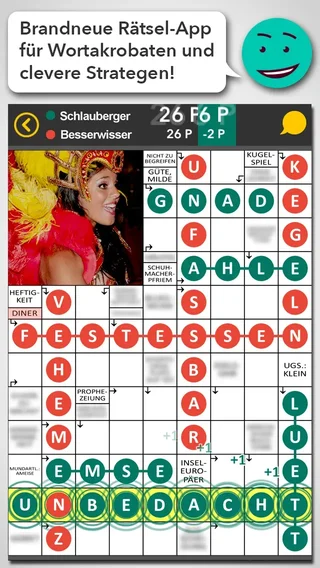 Brandneue Rätsel-App für Wortakrobaten und clevere Strategen!